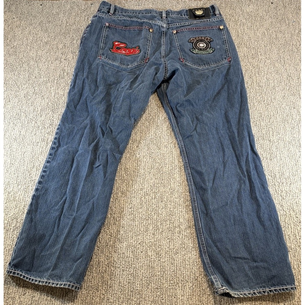 Coogi Mens Jeans 38x34* Y2K Baggy Loose Embroidered Hip Hop Streetwear 90s - Picture 8 of 13